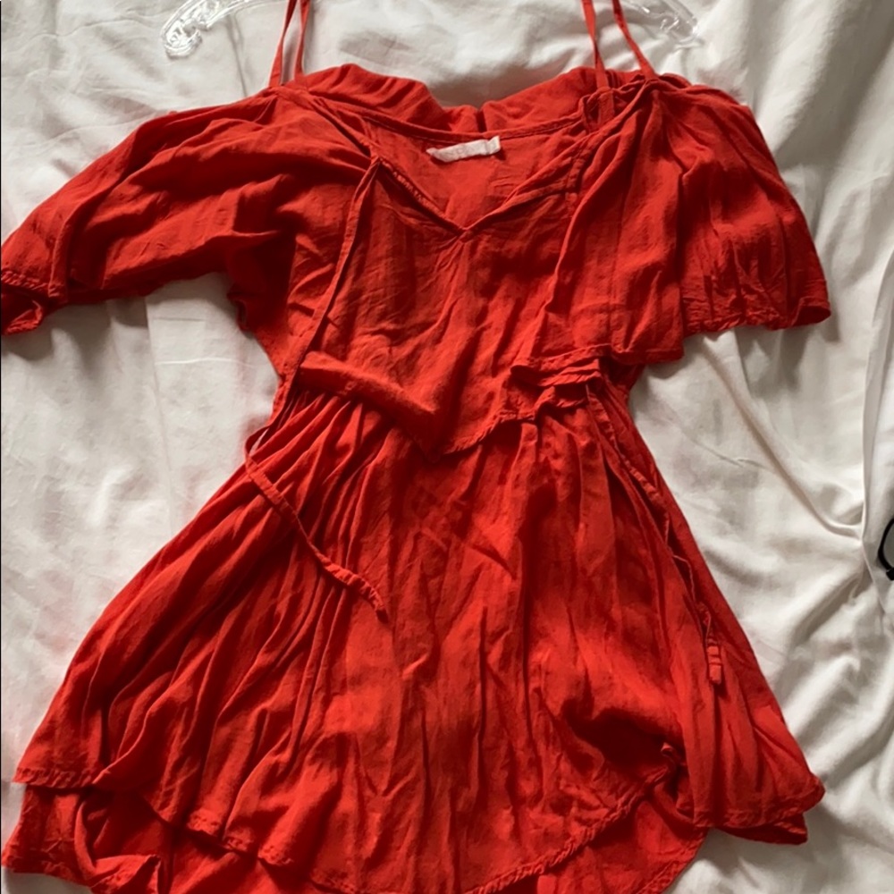 Indah Red Beach Dress XS